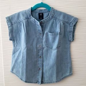 Gap Girls Jean Blouse Size XS